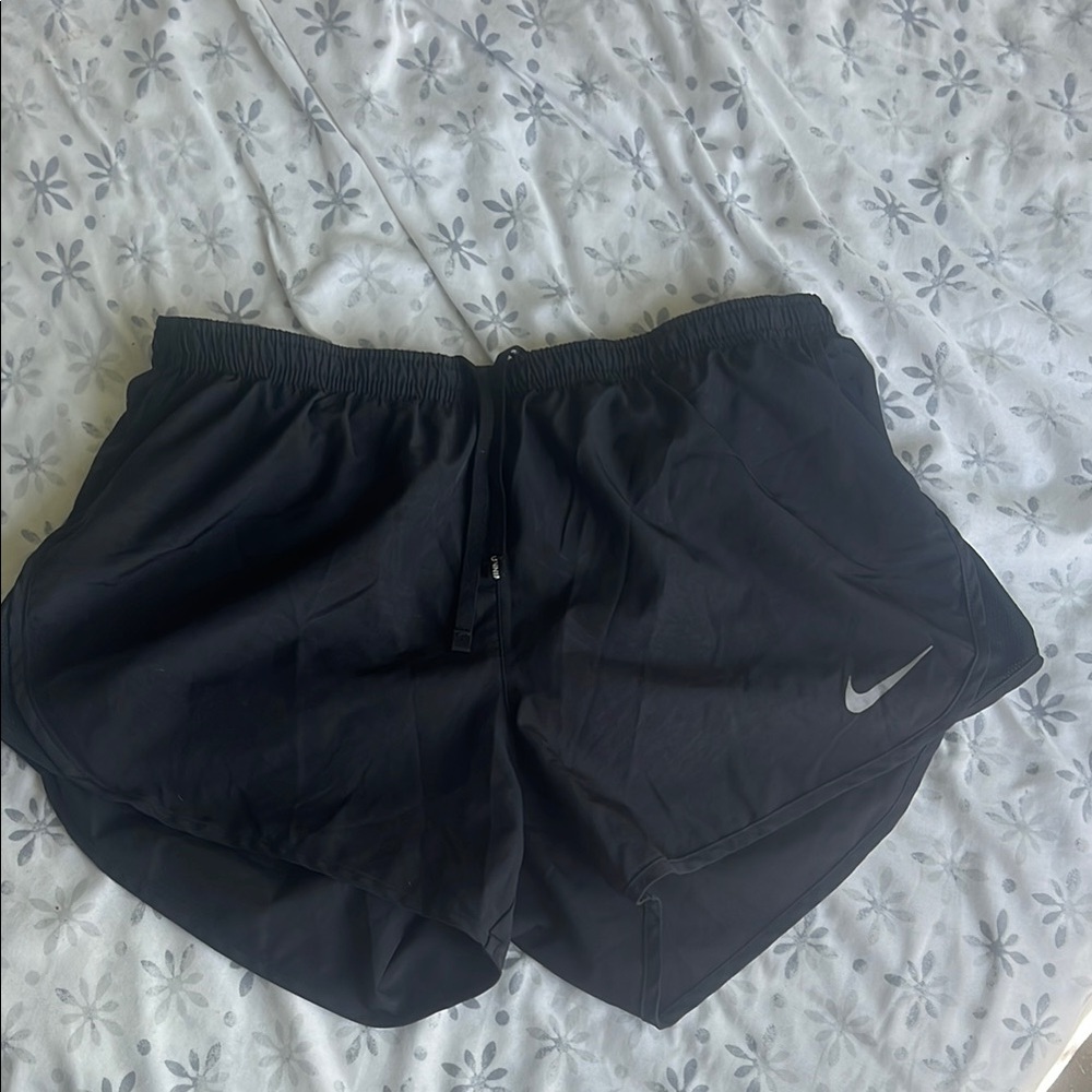 Nike Black Athletic Shorts with Elastic Waistband